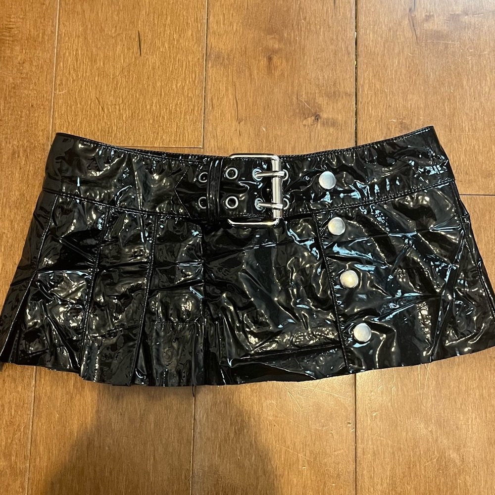 FORPLAY fetish pleather / vinyl micro mini skirt.